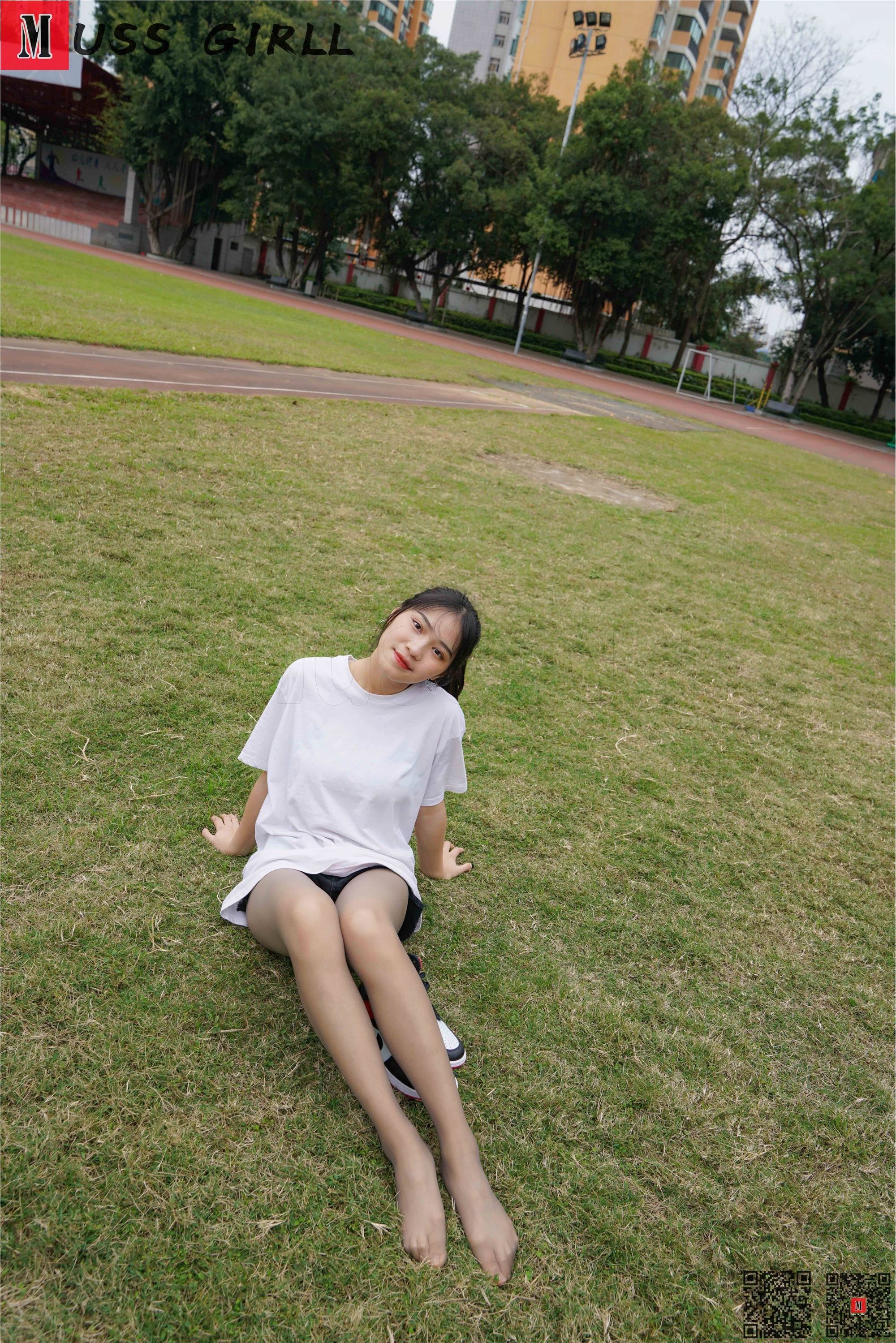 MussGirl慕丝女郎  NO.169 操场白衣裙